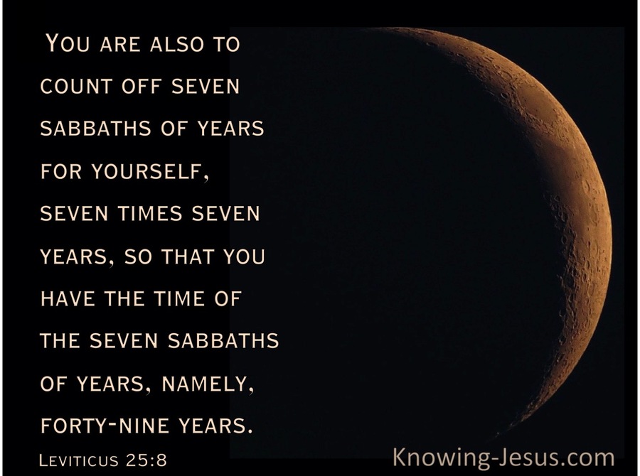 Leviticus 25:8 You Are Also To Count Off Seven Sabbaths Of Years (black)
